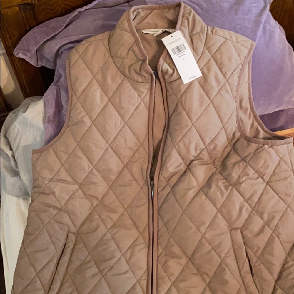 Quilted Vest from Coldwater Creek in Mocha. L